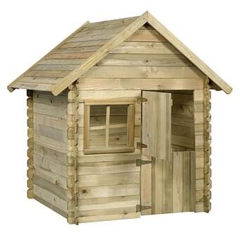 Brico SwingKing houten hut Louise Deluxe 135x130x145cm aanbieding