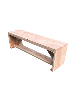 Brico Wood4you tuinbank Nick douglashout 130x38x43cm aanbieding