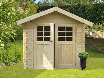 Brico Solid tuinhuis Chartres hout 298x238cm aanbieding