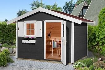 Brico Weka tuinhuis 123 GR3 antraciet 205x300cm aanbieding
