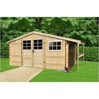 Brico Solid tuinhuis ’Traditioneel’ hout 10 m² aanbieding