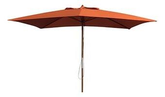 Dreamland FSC-luxehoutmastparasol 3 x 2 m terracotta aanbieding