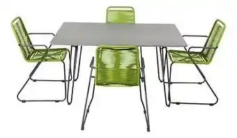 Dreamland Ocean tuinset Ibiza 140 cm / Ibiza groen - 4 stoelen aanbieding