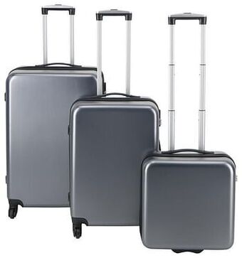 HEMA HEMA Koffer - 77x52x28 - Recycled PET - Grijs (antraciet) aanbieding