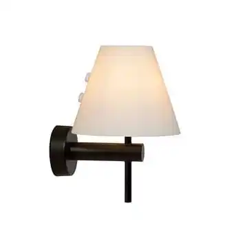 Leen Bakker Lucide wandlamp Roxy - zwart - Leen Bakker aanbieding