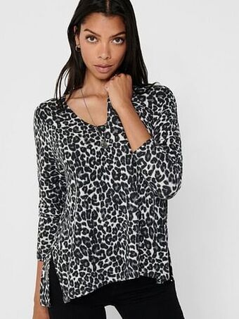 Berca Shoes Only Trui Onlmayea Leo Life Pullover - Zwart aanbieding