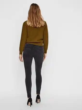 Berca Shoes Vero Moda Broek Tanja Jeansbroek Piping Line Denim Lengte 30 - Grijs aanbieding