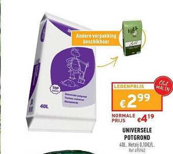Trafic Universele Potgrond aanbieding