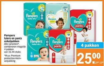 Pampers luiers en pants enkelpakken
