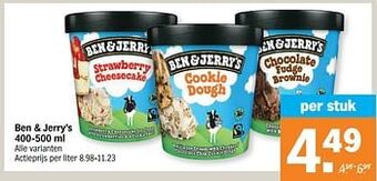Albert Heijn Ben + jerry`s aanbieding