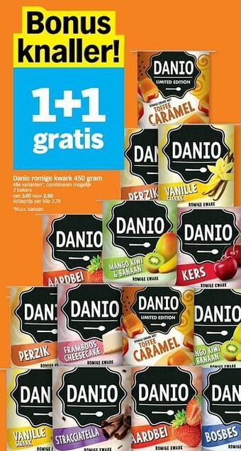 Albert Heijn Danio romige kwark aanbieding