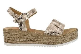 Berca Shoes S. Oliver Sandaal Op Sleehak Dames Trend Dierenprint - Taupe aanbieding