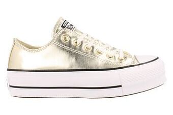 Berca Shoes Converse Sneaker Laag Dames Trend Plateau - Goud aanbieding