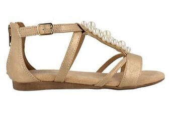 Berca Shoes Kidboxer Sandaal Meisjes Trend Parels - Goud aanbieding