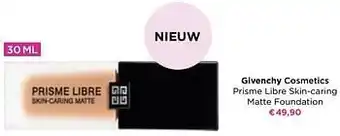 ICI PARIS XL Givenchy cosmetics prisme libre skin-caring matte foundation aanbieding