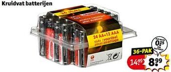 Kruidvat Kruidvat batterijen aanbieding