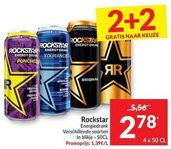Intermarché Rockstar energiedrank aanbieding