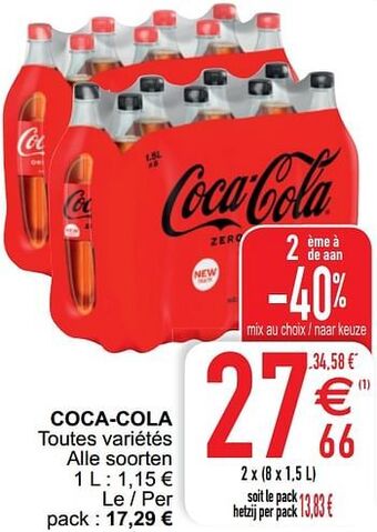 Cora Coca-cola aanbieding
