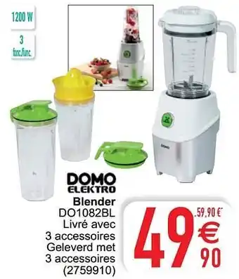Cora Domo elektro blender do1082bl aanbieding