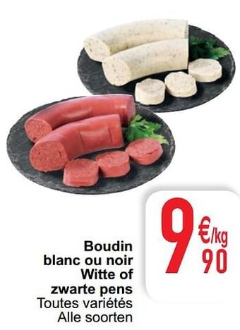 Cora Boudin blanc ou noir witte of zwarte pens aanbieding