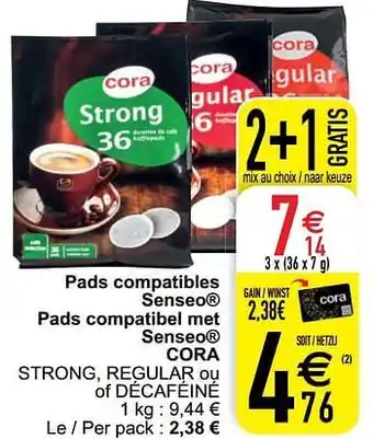 Cora Pads compatibles senseo pads compatibel met senseo cora aanbieding