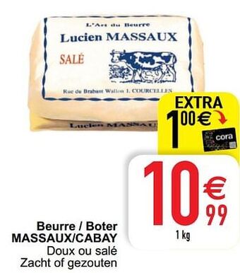 Cora Beurre - boter massaux-cabay aanbieding