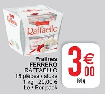 Cora Pralines ferrero raffaello aanbieding