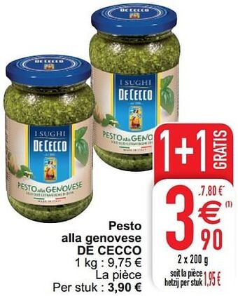 Cora Pesto alla genovese de cecco aanbieding