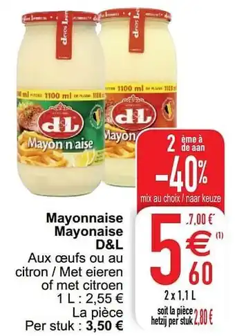 Cora Mayonnaise mayonaise d+l aanbieding