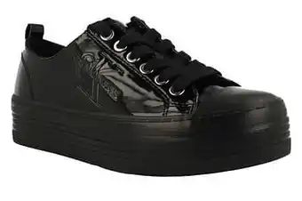 Berca Shoes Calvin Klein Sneaker Laag Dames Zolah Black Low Top Lace Up Patent - Zwart aanbieding