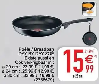 Cora Poêle - braadpan day by day zoé aanbieding