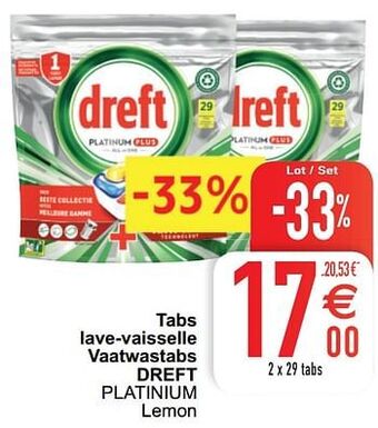 Tabs lave-vaisselle vaatwastabs dreft
