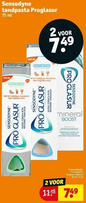 Kruidvat Tandpasta proglasur mineral boost aanbieding