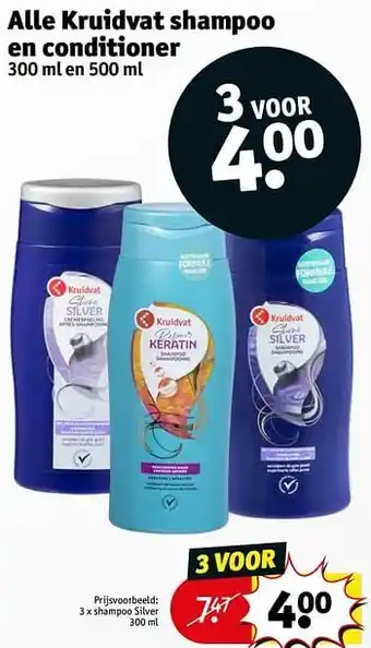 Kruidvat Shampoo silver aanbieding
