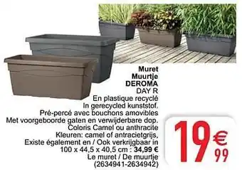 Cora Muret muurtje deroma day r aanbieding