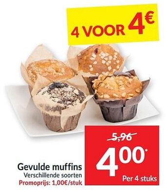Intermarché Gevulde muffins aanbieding