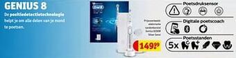 Kruidvat Elektrische tandenborstel genius 8200w silver sensi aanbieding