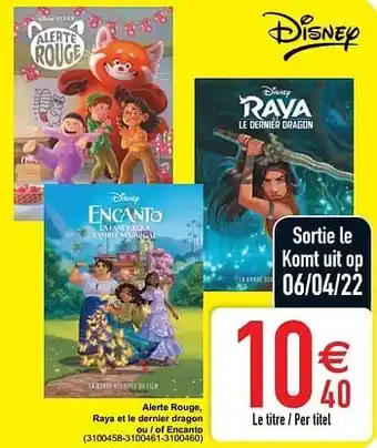 Cora Alerte rouge, raya et le dernier dragon ou - of encanto aanbieding