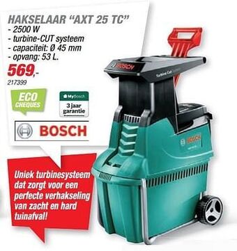 Hubo Bosch hakselaar axt 25 tc aanbieding