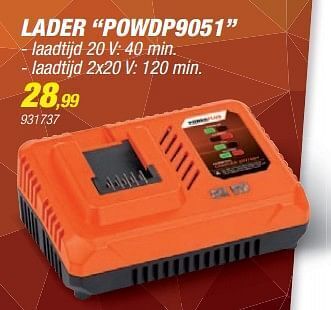 Hubo Powerplus lader powdp9051 aanbieding