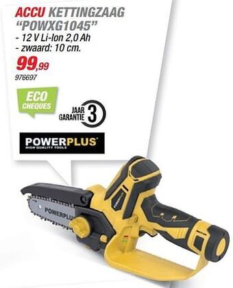Hubo Powerplus accu kettingzaag powxg1045 aanbieding