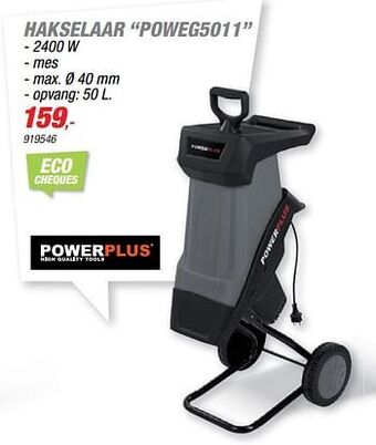 Hubo Powerplus hakselaar poweg5011 aanbieding