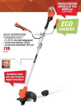 Hubo Powerplus accu bosmaaier powdpg7551 aanbieding