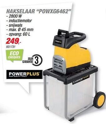 Hubo Powerplus hakselaar powxg6462 aanbieding