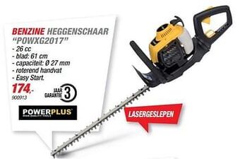 Hubo Powerplus benzine heggenschaar powxg2017 aanbieding