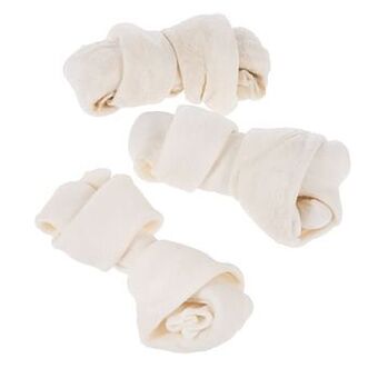 Zooplus 3 stuks Kauwbotten Geknoopt Naturel à ca. 24 cm Barkoo Hondensnacks aanbieding