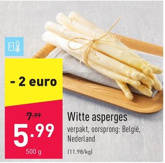 ALDI Witte asperges aanbieding