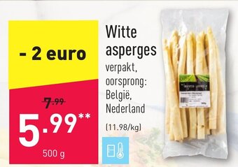 ALDI Witte asperges aanbieding