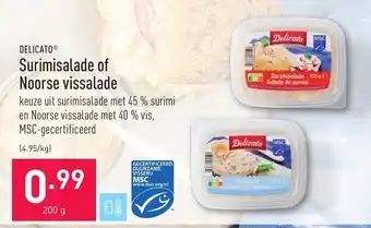 Delicate Surimisalade of Noorse vissalade