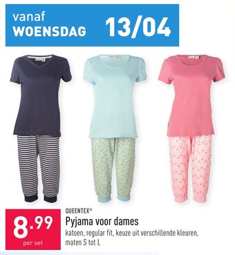 ALDI Queentex Pyjama voor dames aanbieding